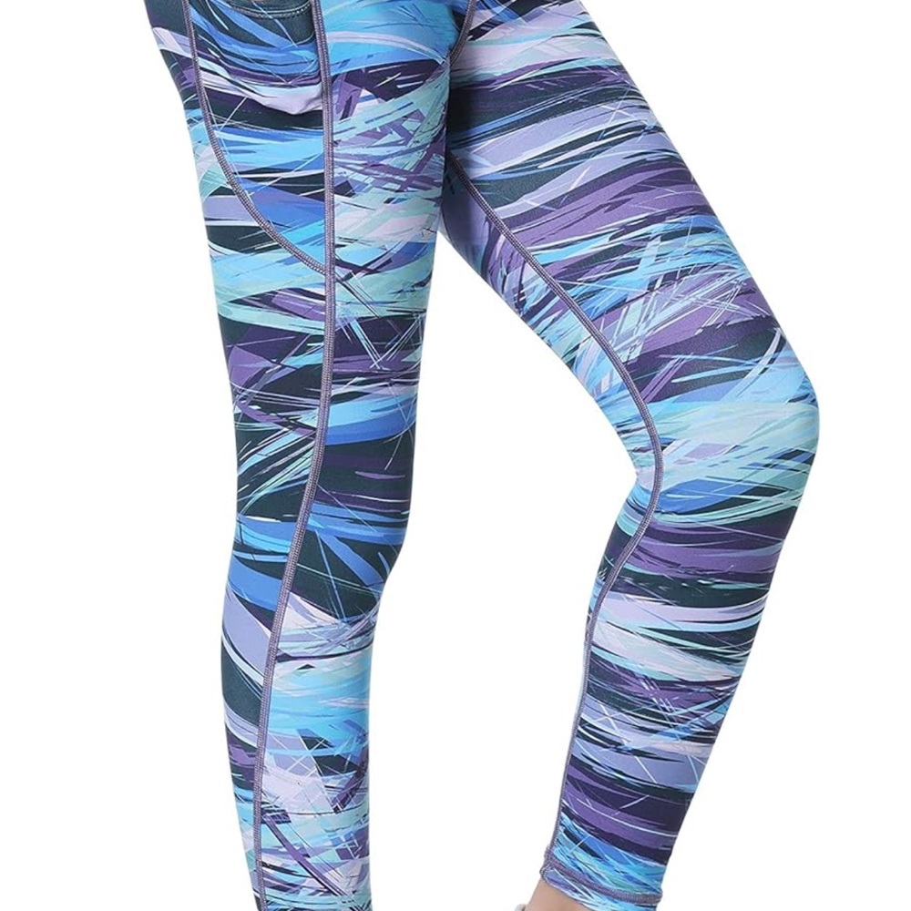 Stylish Blue and Purple Kids' Leggings